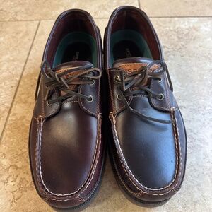 Sperry Men's Mako 2-Eye Boat Shoe, Amaretto, 13